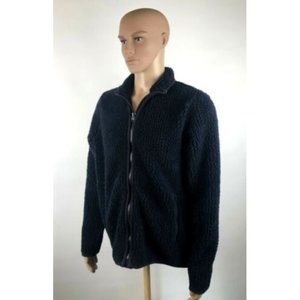 Abercrombie & Fitch Zip-Up Fluffy Fleece Jacket  Sz L